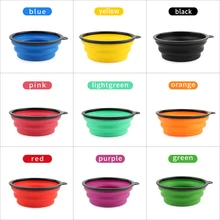 Большой размер миски для собак силиконовые домашние Складные портативные миски для питьевая вода для собак корм для животных