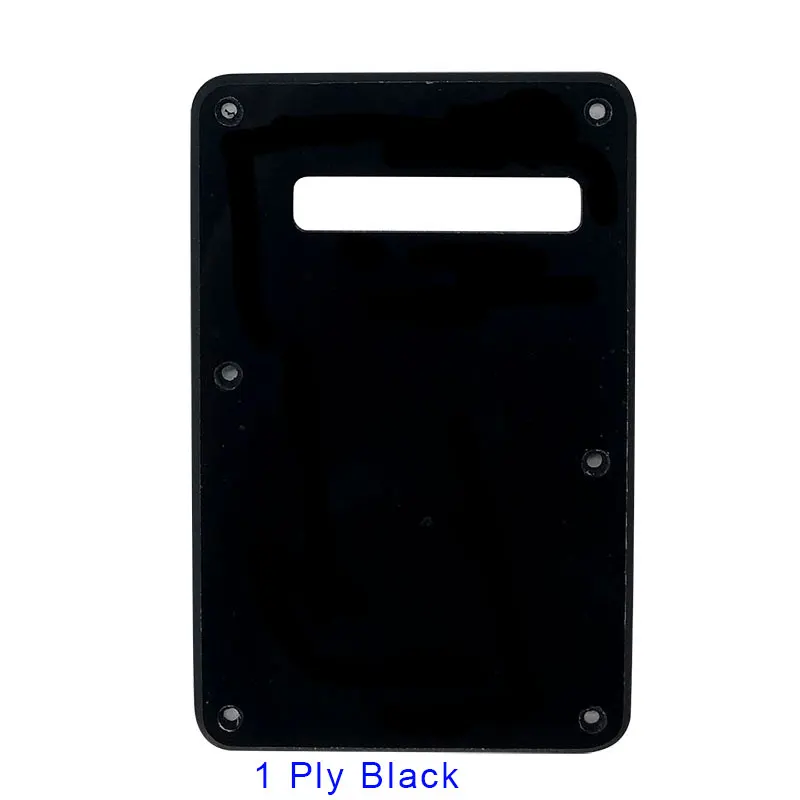 1Ply black Pleroo пользовательские гитарные части-для левой руки тремоло крышка Страт задняя пластина гитары накладки царапины пластины - Цвет: 1Ply black