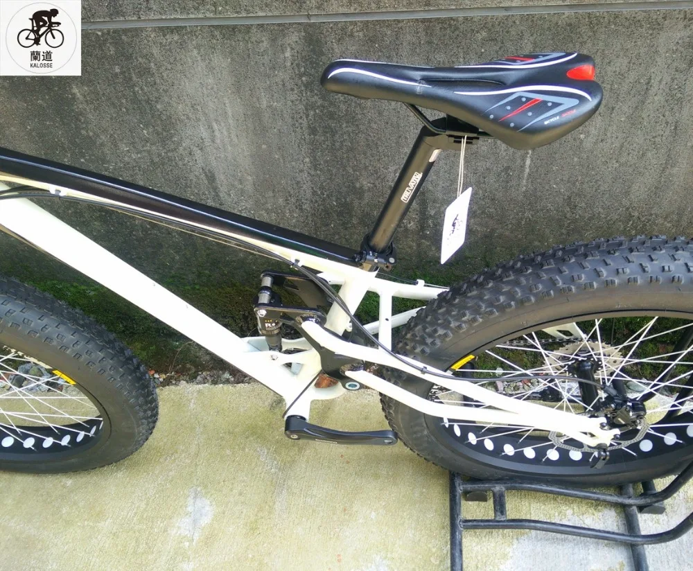 Best Kalosse Snow/Fat 26*4.0 inch tires bicycle Soft-tail aluminum frame 24/27/30 speed DIY tyre dirt bike, 26 inch bikes 13 Best Kalosse Snow/Fat 26*4.0 inch tires bicycle Soft-tail aluminum frame 24/27/30 speed DIY tyre dirt bike, 26 inch bikes 13