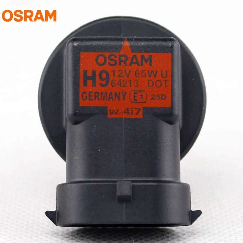 10 шт. OSRAM H9 12 в 65 Вт PGJ19 5 3200K 64213 оригинальная линейная лампа стандартная головная