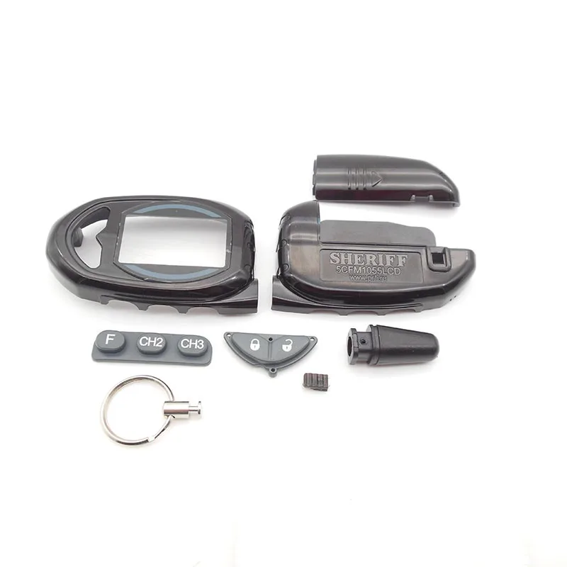 Русская версия ZX-1055 чехол Брелок для Sheriff ZX1055 ЖК-дисплей Автомобильный пульт двухсторонняя Автомобильная сигнализация