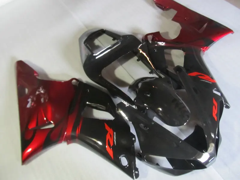 

Motorcycle Fairing Kit for YAMAHA YZFR1 00 01 YZF R1 2000 2001 YZFR1000 yzfr1 00 ABS TOP Red black Fairings set+7gifts YF30