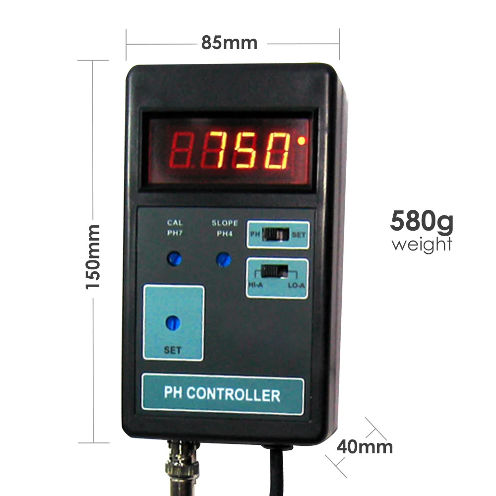 Цифровой ЖК-дисплей Дисплей pH CO2 контроллер метр аквариума 0,00~ 14.00PH диапазон+ Switched розетка 100-110 В