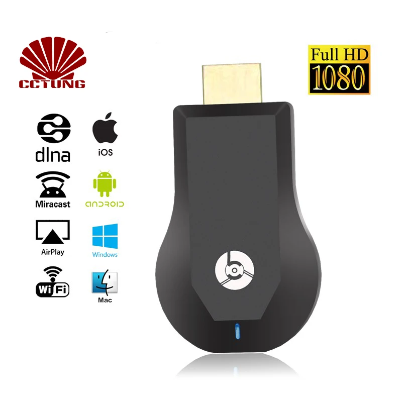 Беспроводной приемник Miracast 1080p для Android TV HDMI Wifi Дисплей ключ с Google Chromecast домашнего
