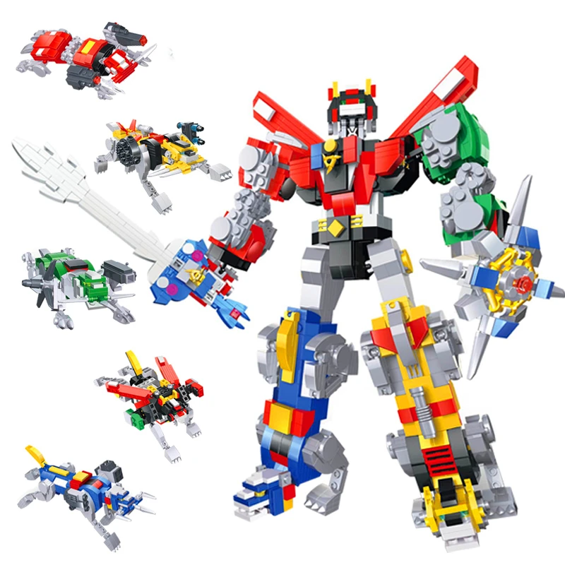

2019 NEW HSANHE Creator Expert Robot Defender Universe Voltron Building Blocks Sets Kits Bricks Trans Movie Kids Toys Marvel