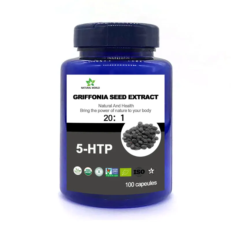 

Natural 5-HTP 100pcs/bottle 100% Griffonia Seed Extract Powder