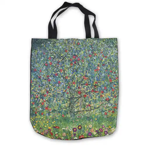 

Custom Canvas Gustav_Klimt_010 Tote Hand Bags Shopping Bag Casual Beach HandBags Foldable 180911-03-17