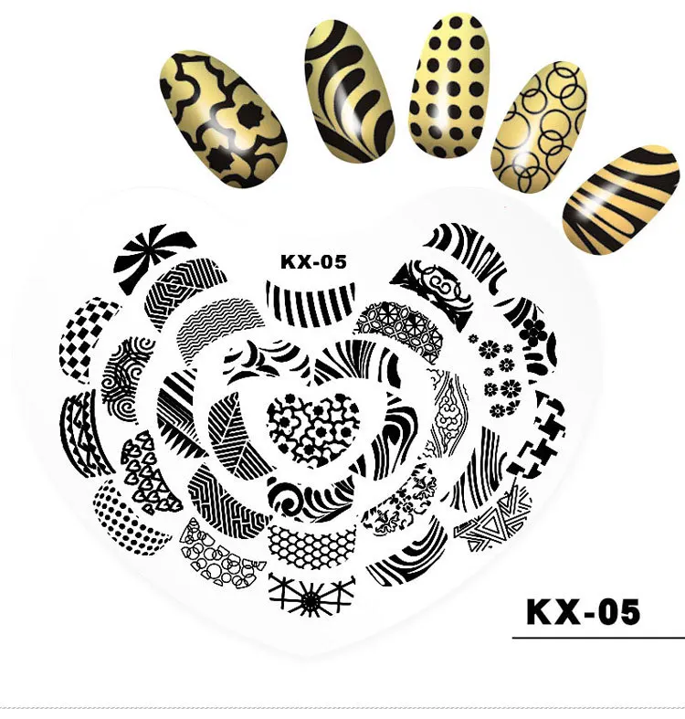 

Wholesale 100pcs Professional Nail Art Stamp Work Space Nail Stamping Plate Washable Silicon Guide Printing Table