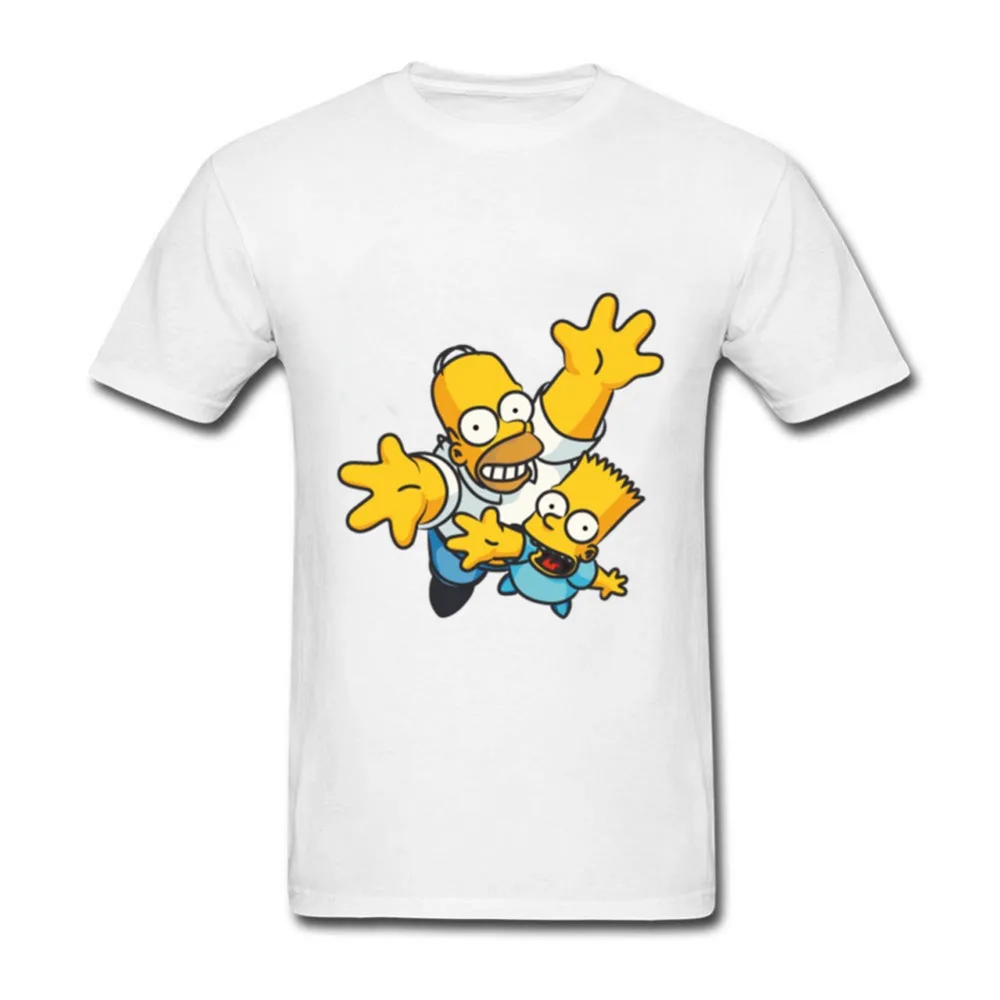 The Simpson Tops Mens 100%Cotton Short Sleeve T-Shirt Custom Youth Tee Shirt Funny Fitness Clothing | Мужская одежда