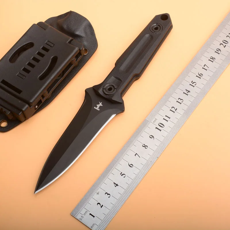 Нож с фиксированным лезвием 440C Лезвие G10 ручка тактические охотничьи ножи Открытый Отдых выживания ножи Многофункциональный Дайвинг инструмент и ABS оболочка