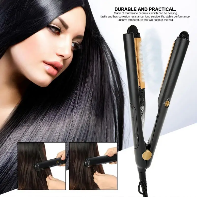 

Steam Hair Straightener Styling Tool Salon Styler Ionic Ceramic Heating Flat Iron Styler