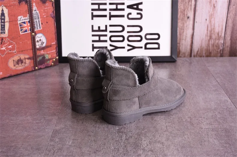 High Quality Snow Boots Women Fashion Genuine Leather Australia Womens High Boot Winter Women Snow Shoes botas mujer SIZE 3-12 -