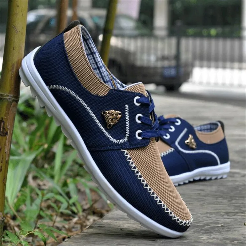 

New men's casual canvas shoes trend breathable casual sneakers men's shoes large size Zapatillas de deporte shoes