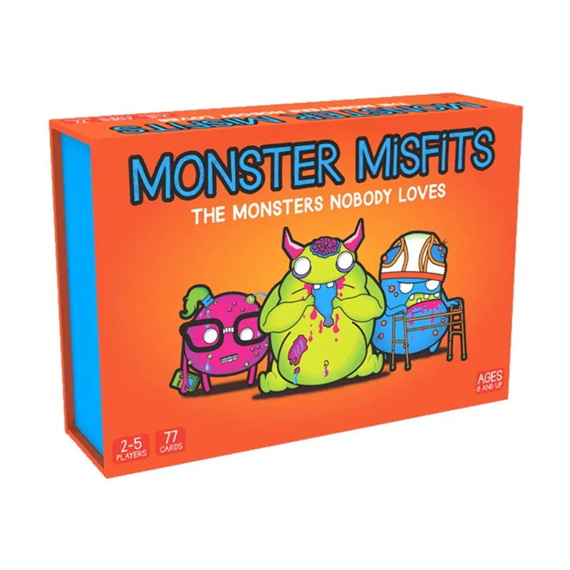 Новинка Monster Misfits смешная карточная настольная игра дружественный кролик Монстр отвергает Детские Взрослые развивающие игрушки