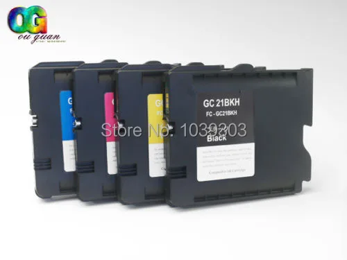 

4PCS Compatible with chip for Ricoh GC21 for example Lanier GX 7000 GX 2500 GX 3000 GX 3000 S 3000 printer inkjet