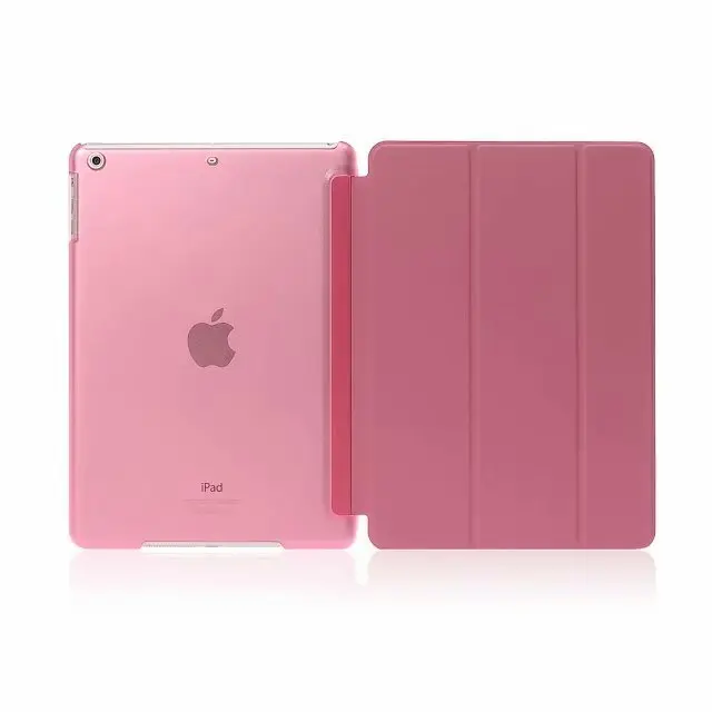 Магнитный чехол для планшета для ipad air 1 модель A1474 A1475 A1476 PU ультра тонкий смарт-чехол для ipad air 1 - Цвет: Розовый