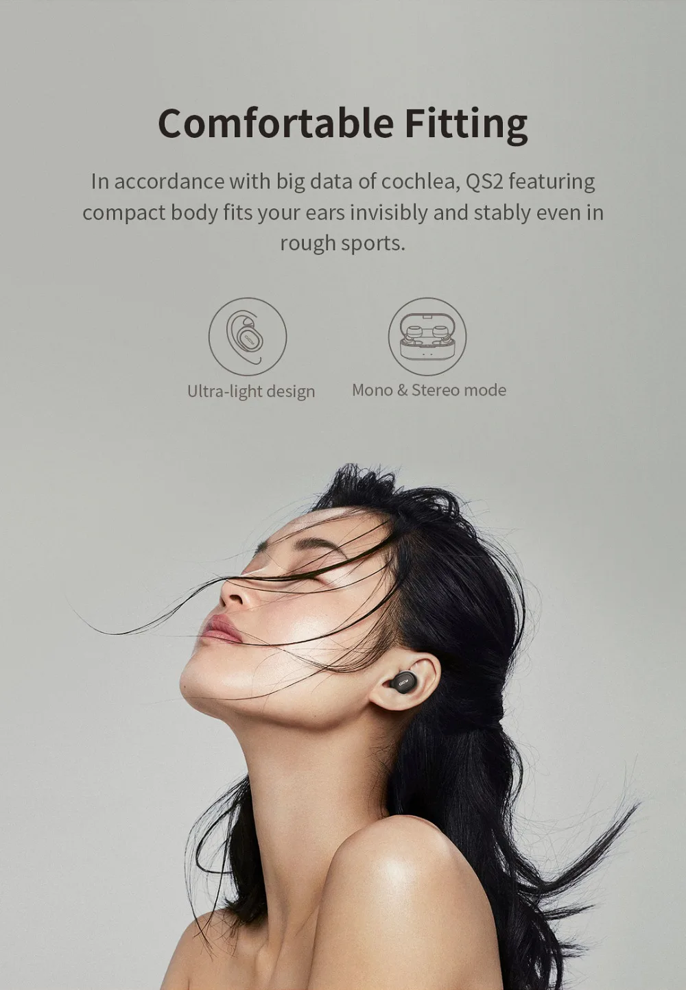 Qcy t1c power tws bluetooth v5.0 fones