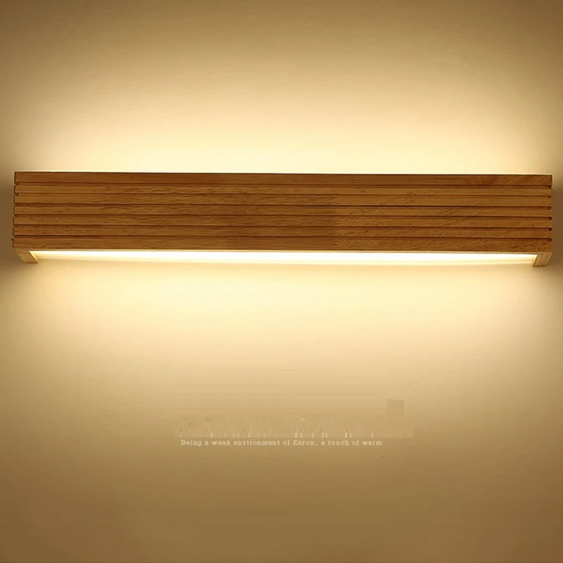  LED Solid Wood Wall Lamp (1)