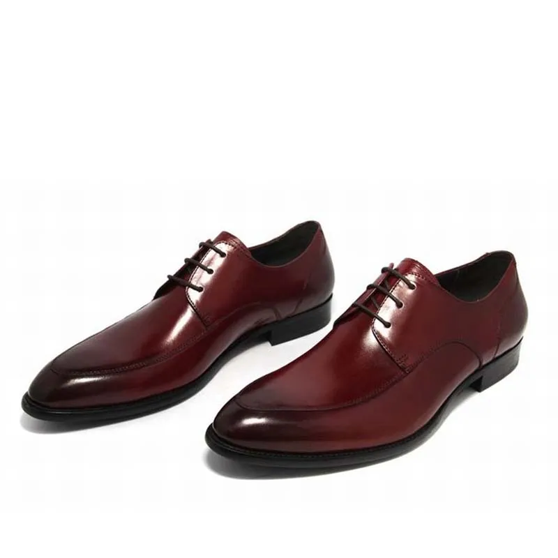 

fashion genuine leather men shoes luxury brand zapatos zapatillas hombre mens lace up casual dress business wedding party shoes