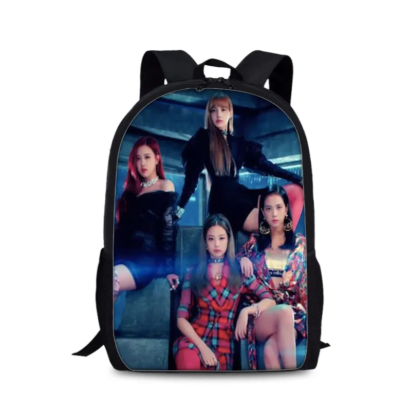 Черный розовый loona mamamoo nct seventeen бродячий детский Супер junior txt женский рюкзак школьные сумки для девочек-подростков Sac A Dos - Цвет: as pictures