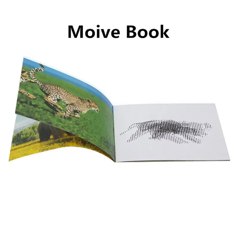 Волшебная перемещение книги изображений животных фотографии фокусы реквизит игрушки анимированные Оптические иллюзии подарки для детей