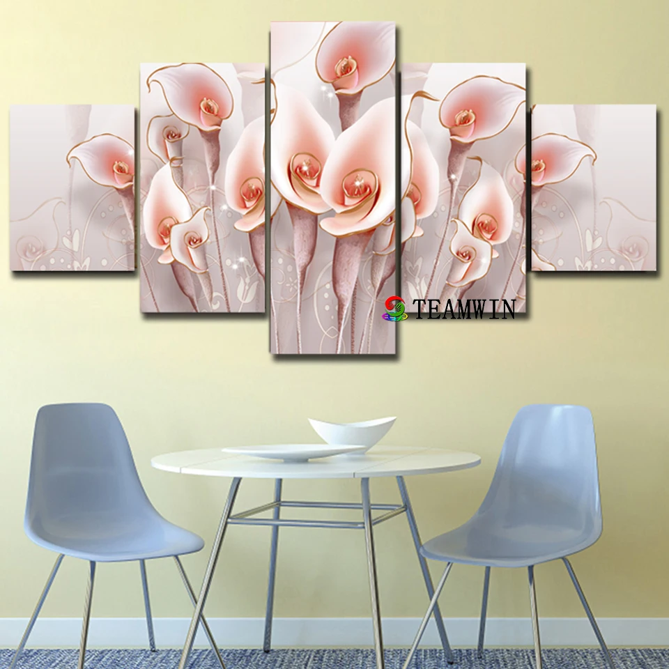 Canvas Painting Wall Art Print Flower Calla Lily Living Room Home
