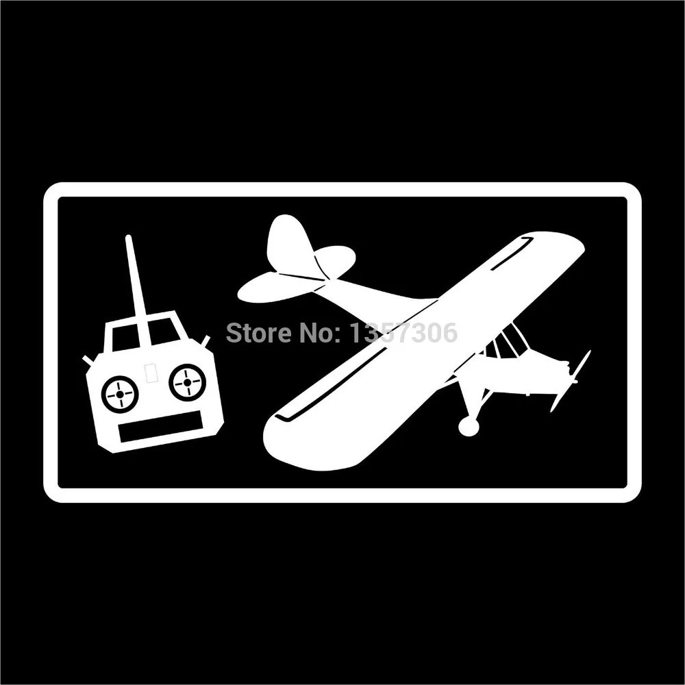 New Radio Control Airplane Rc Pilot Vinyl Sticker Decal Car Window 9