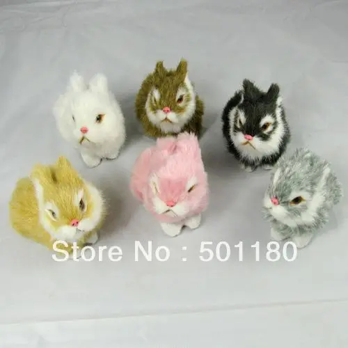 small plastic bunny figurines