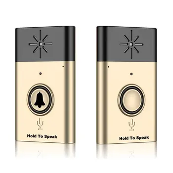 

ABS Wireless Doorbell With Speaker Voice Intercom 300M Distance Smart Intelligent Cordless Door Bell As Mobile Inter Phone Bell