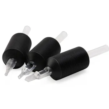 

Disposable Tattoo Grips Black Handle Tattoo Tips 25mm Silicon Gel 20Pcs/Lot Wholesale Tattoo Accessory