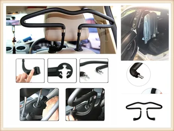 

auto seat back PU stainless steel hanger suit car accessories for Porsche Macan Cayenne 911 Panamera Mission