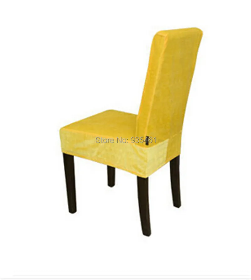 100PCS Surefit Soft Suede Short Dining Chair Cover / coffee chair cover