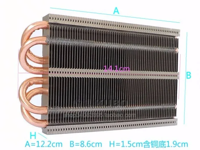 DIY ATI Ati 4 Grobe Kupfer Heatpipe Groben kuhlkorper графика Grafikkarte Kuhlkorper Neue