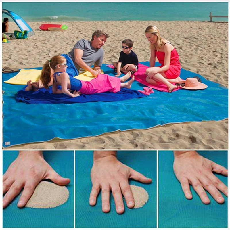 Naturelife пляжный коврик без песка, Портативный голубой пляжный коврик, противоскользящий песочный коврик, коврик для пляжа, Прямая поставка