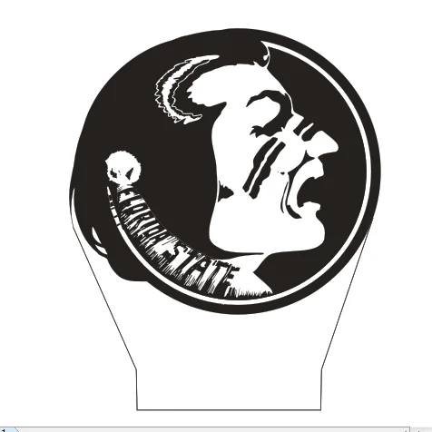 

Michael Potts's Florida state Seminoles Table Lamp 7 Colors Changing Desk Lamp 3d Lamp Novelty Led Night Lights