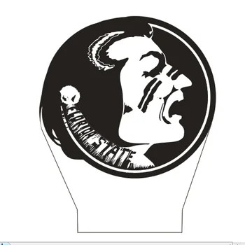 

Michael Potts's Florida state Seminoles Table Lamp 7 Colors Changing Desk Lamp 3d Lamp Novelty Led Night Lights