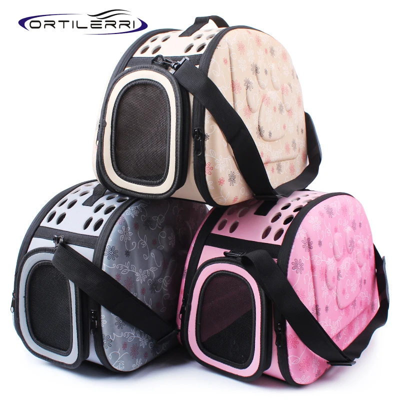 Ortilerri High Polymer EVA Pet Carrier Bag New Folding Printing Cat Dog