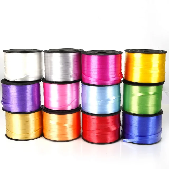 Multiple Color Balloon Wedding Birthday Balloons Party Decoration Ballons 100 yards Satin Ribbon Roll for Ballons & Accessories