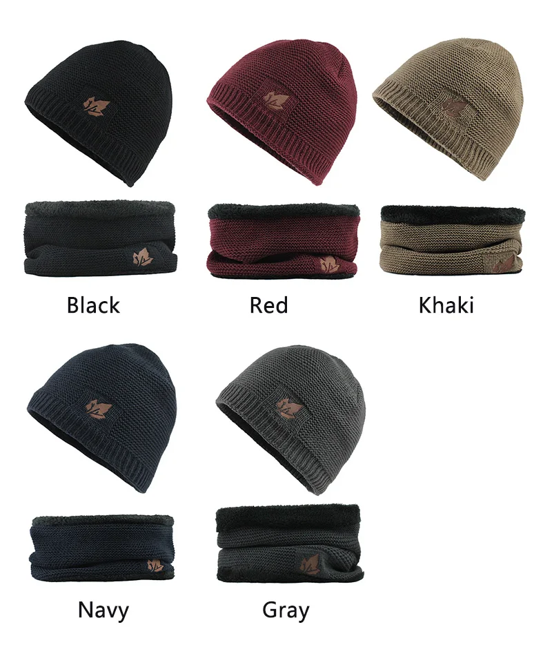 [FLB] Skullies Beanies Winter Knitted Hat Beanie Scarf Men Winter Hats For Men Women Caps Gorras Bonnet Mask Brand Hats F18034