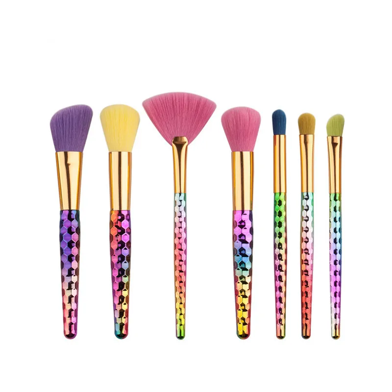 

7Pcs Unicorn Makeup Brushes Set Brochas Pinceis Unicornio Brush Facial Foundation Maquillaje Cosmetic Makeup blush Brush Kit
