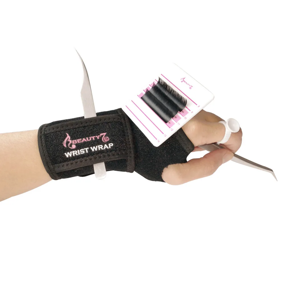 BEAUTY7 1 Set Makeup Eyelash Holder Acrylic Pallet with Wrist Wrap Eyelashes Extension Individual Volume Tile Pallets | Красота и