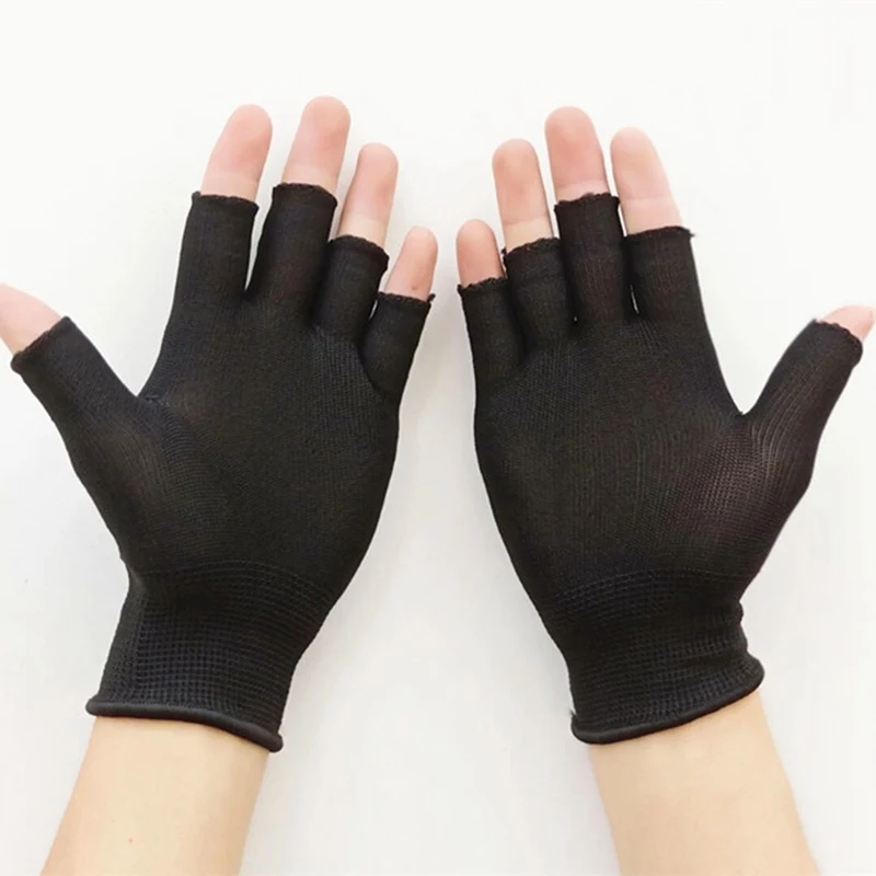 

1pair Safety Gloves Antistatic Gloves Anti Static Electronic Working Gloves Antiskid for Finger Protection