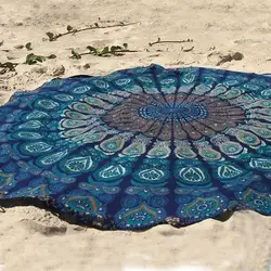 Универсальный Круглый пляжный бассейн домашний Душ Полотенце Одеяло скатерть йога коврик