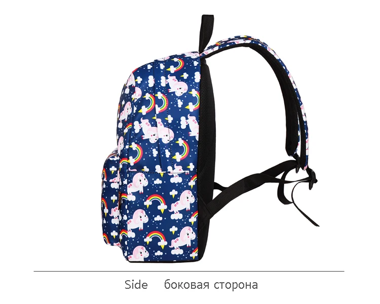 WINNER Woman Brand Backpack Cute Unicorn Print School Backpack For Teenage Girls Bagpack Student Travel Mochila Feminina 2018 (6)
