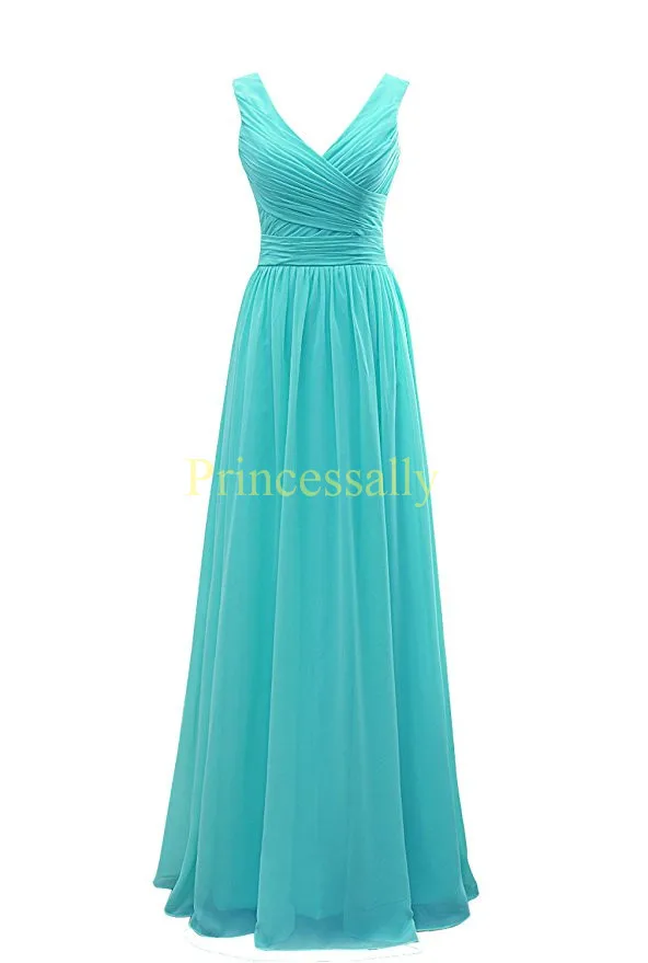 2017 Cheap Long Bridesmaid Dresses Mint Green Coral Grey Royal Blue Real Image