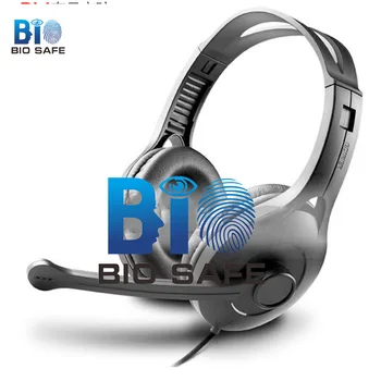 

[Bio Earphones&Headphones] Computer Wired Headphones 2M Line Type PC Gaming Earphones with Mic