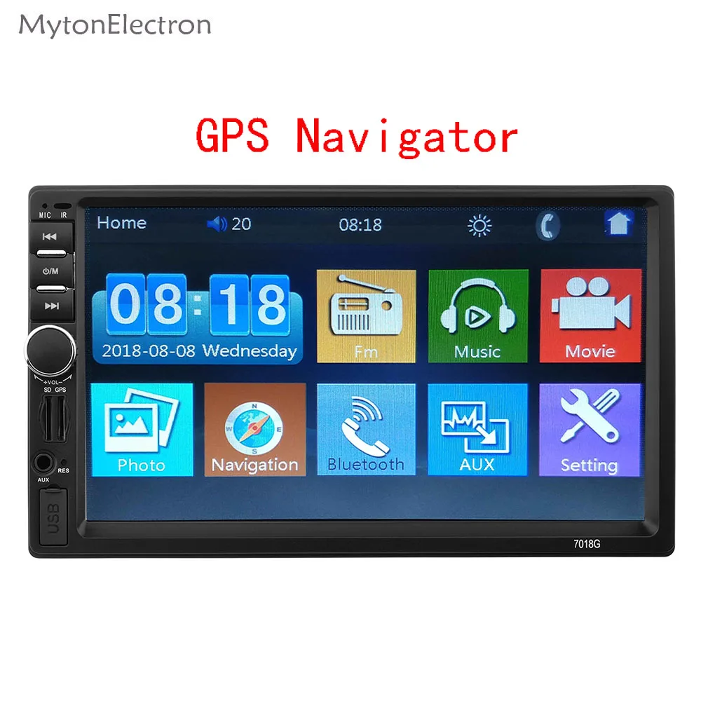 2 Din gps навигатор навигация mp5 автомобильное радио 7 &quotплеер с сенсорным экраном