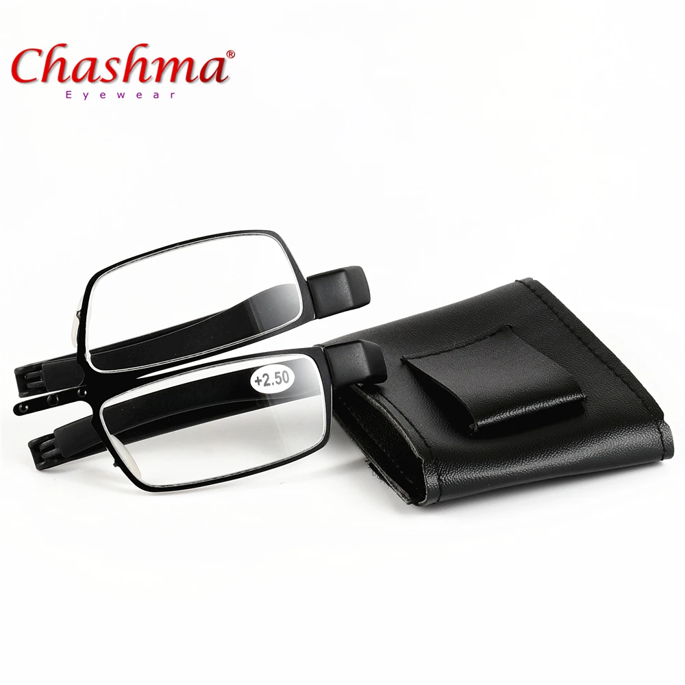 Chashma фирменный дизайн, модные очки для женщин и мужчин, очки для чтения, качественные складные очки для чтения, мини складные очки для чтения с чехлом