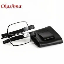 Chashma фирменный дизайн, модные очки для женщин и мужчин, очки для чтения, качественные складные очки для чтения, мини складные очки для чтения с чехлом