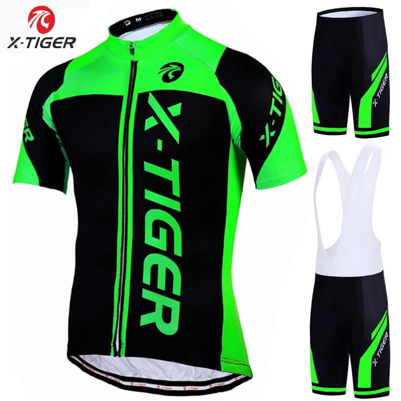 X-Tiger 100% полиэстер Pro Велоспорт Джерси набор MTB спортивные одежды для велосипедиста Велосипед Одежда Майо Ropa Ciclismo Велоспорт Набор - изображение